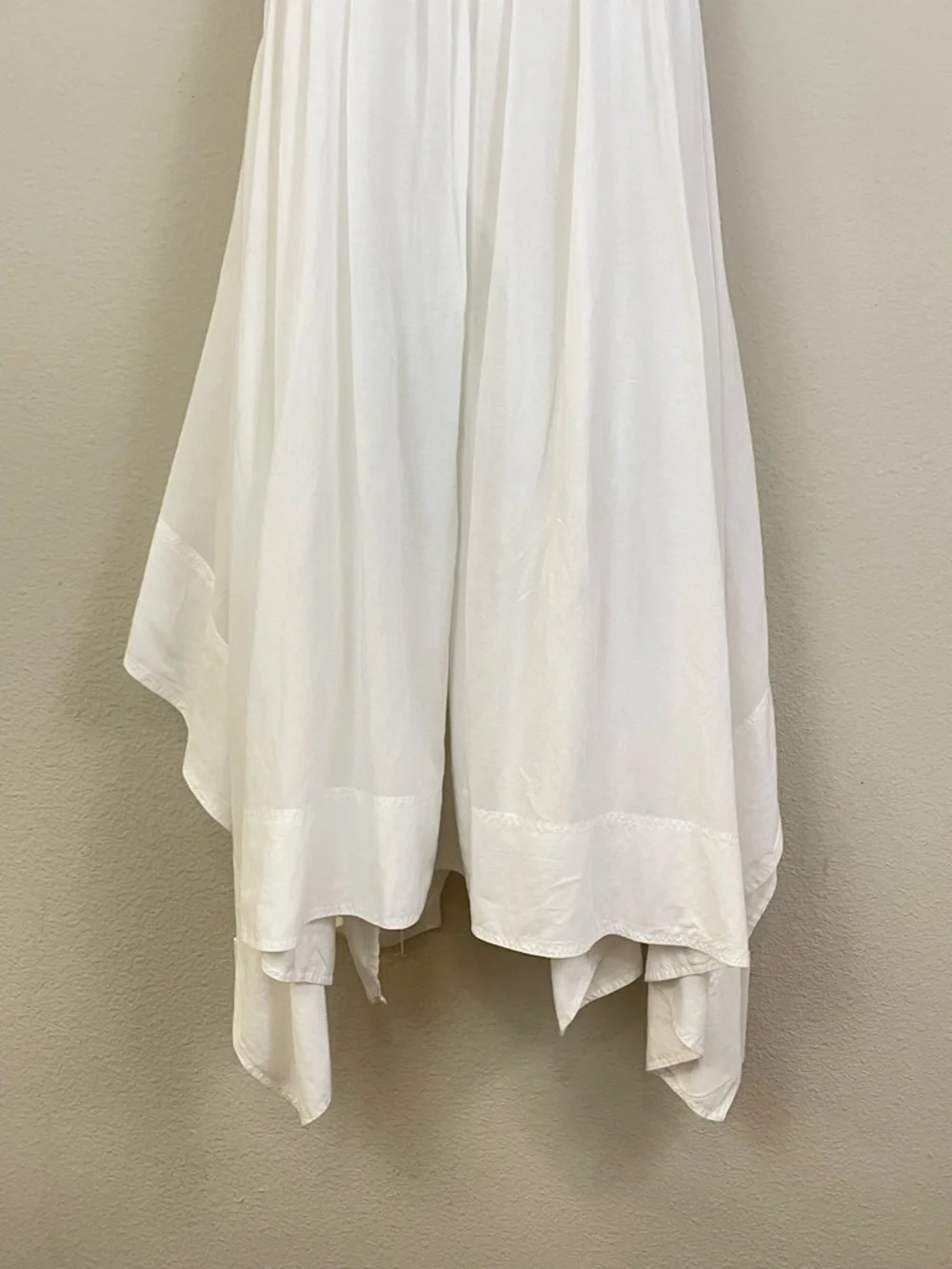 Anthropologie Pilcro White Asymmetrical Babydoll Midi Dress Size XS - Picture 7 of 13
